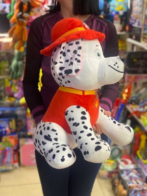 Jucarie de plus Catelul Marshal Paw Patrol Patrula Catelusilor 40cm foto