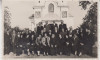 M5 B54 - FOTO - FOTOGRAFIE FOARTE VECHE - grup la manastire - anii 1940