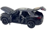 Macheta replica Mercedes GLE negru deschide 4 usi, portbagaj si capota, lumini si sunete