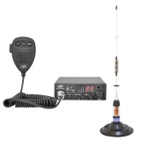 Aproape nou: Pachet Statie radio CB PNI Escort HP 8001L ASQ + Casti HS81L + Antena