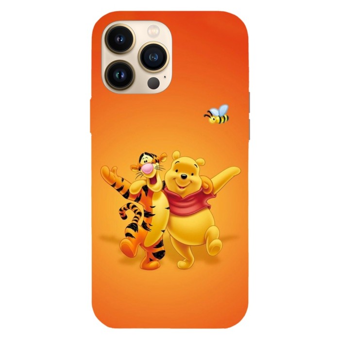 Husa compatibila cu Apple iPhone SE, Viceversa, model Winnie the Pooh brothers , Silicon, TPU