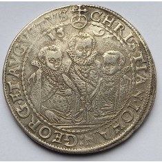 Thaler, 1594, Electoratul de Saxonia (Christian II, John George și August).