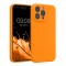 Husa Kwmobile pentru Apple iPhone 15 Pro Max, Portocaliu, Silicon, KWM000022ON001C