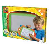 Tabla de desen magnetica cu 2 stampile si pix magnetic,32x23x2 cm, SES Creative