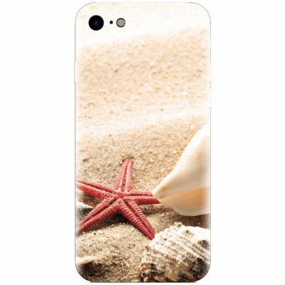 Husa silicon pentru Apple Iphone 6 / 6S, Beach Shells And Starfish foto