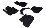Covorase Cauciuc Premium Stil Tavita Skoda Octavia 2 2004-2013, Negru, Fara Miros, Bordura 3cm