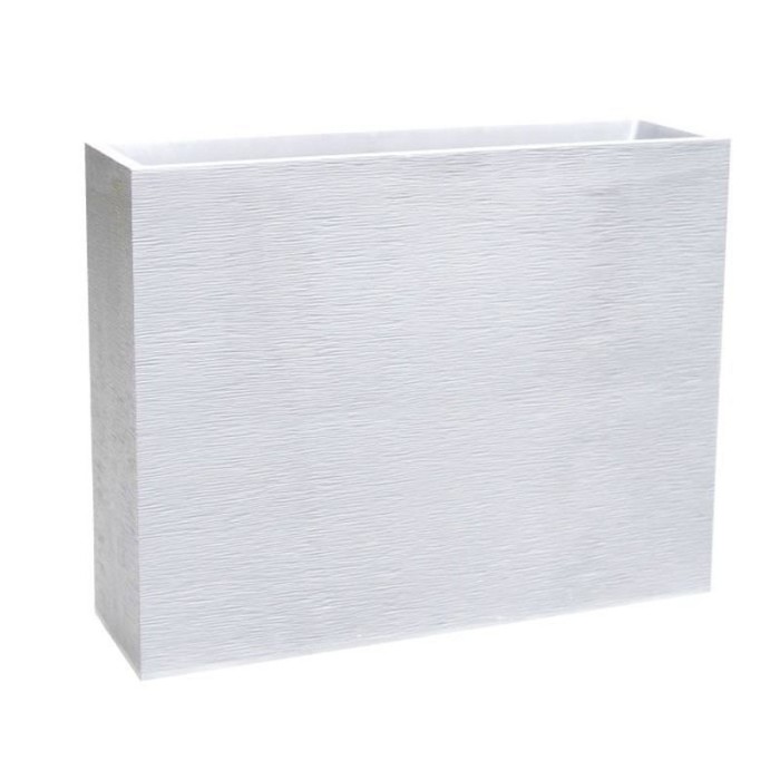 Jardiniera mare dreptunghiulara alba 99,5x29,5x78,5 cm GRAPHIT