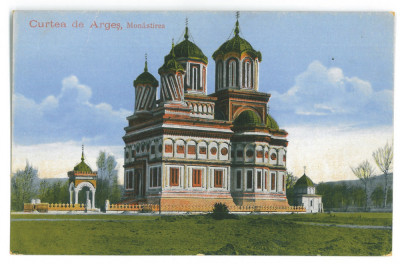 897 - CURTEA de ARGES, Monastery, Romania - old postcard - unused foto