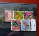 TS21 - Timbre serie - Elvetia - Helvetia 1957 Mi648-652