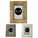 Rama Foto Lemn Texturat Gri 10x15 ProCart Agnes - Verticala/Orizontala - Decor Rustic/Elegant
