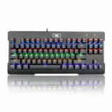 Tastatura Gaming Mecanica Redragon Visnu, iluminare rainbow, USB (Negru)