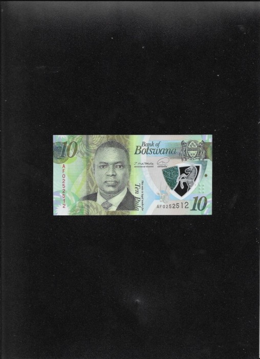 Botswana 10 pula 2020 seria0252512 unc