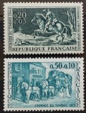 BC157, Franta, 2 serii servicii postale, ziua timbrului, 1964, 1973