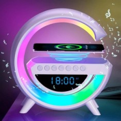 Boxa Multifunctionala 4 in 1 Lampa LED RGB, Difuzor Bluetooth, Incarcator