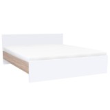 Cumpara ieftin Pat dublu Miami fără cadru 180x200 cm alb-stejar sonoma