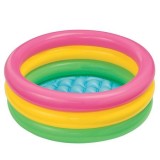 Cumpara ieftin Piscina gonflabila pentru copii, inele colorate, 61x22 cm