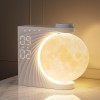 Lampa lunara cu ceas desteptator, RETEYUNG, 2 alarme, RGB 8 culori, 10 sunete naturale, simulare rasarit, 16.5x11x15.5 cm, Cu senzor, Multicolor, Oem