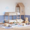vidaXL Acoperiș Pat Copii Lemn Pin Maro 60x89x134.5 cm Baldachin Interior Joacă