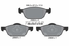 TEXTAR 2580401 Q+ set placute frana,frana disc