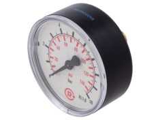 Manometru 0-10 bar 63 mm pentru Lichide și Gaze Inerte