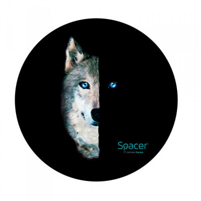 Covor gaming pentru scaun Spacer Wolf, 120 cm foto