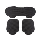 Cumpara ieftin Huse de protectie Edman LXR-N pentru scaunele auto, set 3 piese, cusatura gold, Negru