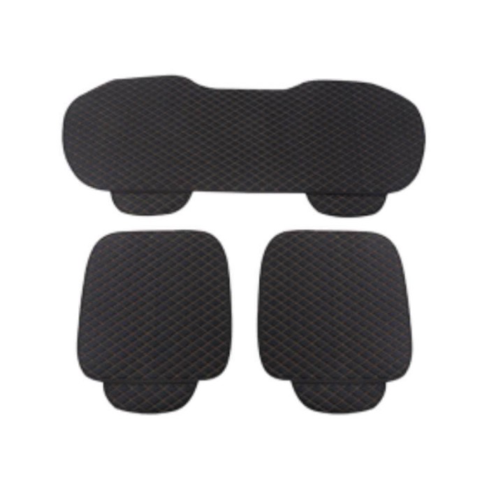 Huse de protectie MOTOR10 LXR-N pentru scaunele auto, set 3 piese, cusatura gold, Negru