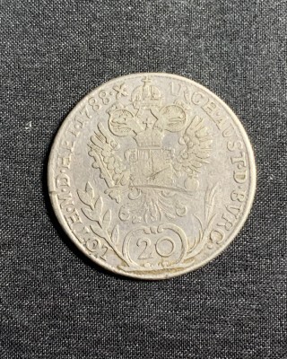 Moneda 20 kreuzer 1788 Austria semn monetarie G Baia Mare foto