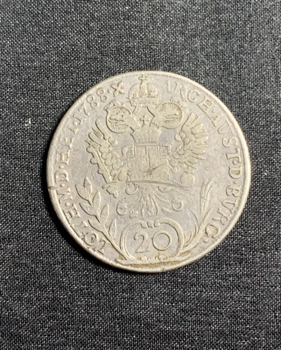 Moneda 20 kreuzer 1788 Austria semn monetarie G Baia Mare