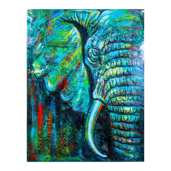 Tablou Prosperity Elephant Green, XL