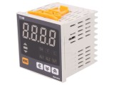 Regulator temperatură AUTONICS TC4M cu ieșire SPST-NO și SSR, montare pe panou, 24V AC/DC, afișaj LED