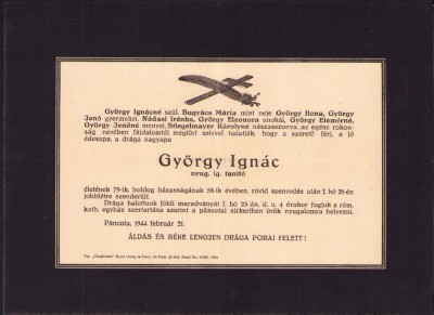 A1192 Ferpar P&amp;acirc;ncota, județul Arad, 1944 foto