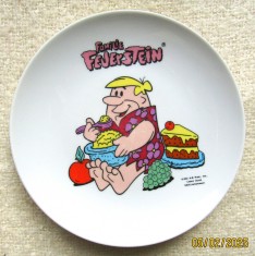 Farfurie Familia Flinstone-Barney Rubble.Portelan Winterling Bavaria foto