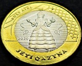 Cumpara ieftin Moneda exotica bimetal 100 TENGE - KAZAHSTAN, anul 2020 *cod 1992 = Sul&yacute; &Aacute;iel, Asia