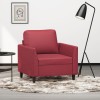 VidaXL Canapea de o persoană, roșu vin, 60 cm, piele ecologică