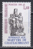 Franta 1981 - Martirii de la Ch&acirc;teaubriant, MNH, Nestampilat