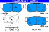 ATE 13.0460-5833.2 set placute frana,frana disc