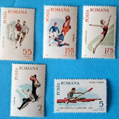 TIMBRE ROMANIA LP 616/1965 -SPARTACHIADA- Serie simpla -MNH