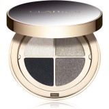 Clarins Ombre 4 Colour Eye Palette paletă cu farduri de ochi pentru un efect de lunga durata culoare 09 - Onyx Gradation 4.2 g