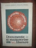 Documente si manuscrise literare vol 1- Gr. M. Alecsandrescu, C. Aristia