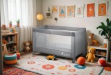 Pătuț Pliabil Călătorie Severno Kids Honey Bunny, Sistem Sigur, Portabil, Cadru Otel, Geantă Transport Inclusă