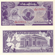 SUDAN 25 piastres 1987 UNC!!!