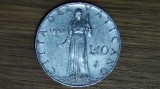Vatican - moneda de colectie deosebita - 10 lire 1951 - Papa Pivs XII - superba !
