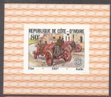 Ivory Coast 1981 Cars, Grand Prix de France, 80F, imperf. sheet, MNH S.075