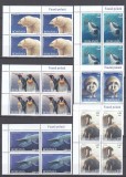 ROMANIA 2007 LP 1791 FAUNA POLARA SERIA IN BLOC DE 4 TIMBRE STARE MNH