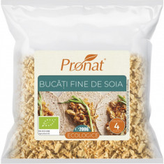 Bucati fine de soia bio, 200g proteina vegetala texturata TVP Pronat