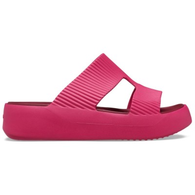Papuci Crocs Getaway Groove Platform H-Strap Roz - Dragon Fruit foto