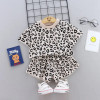 Costumas pentru fetite - Leopardul crem (Marime Disponibila: 6-9 luni (Marimea