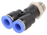 Racord push-in Y pentru aer comprimat - PNEUMAT, G 1/4"