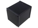 Carcasă aluminiu neagră HAMMOND 1455 cu panou 104,5x120x104,5 mm